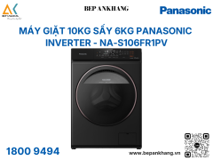 Máy giặt 10kg sấy 6kg Panasonic Inverter - NA-S106FR1PV